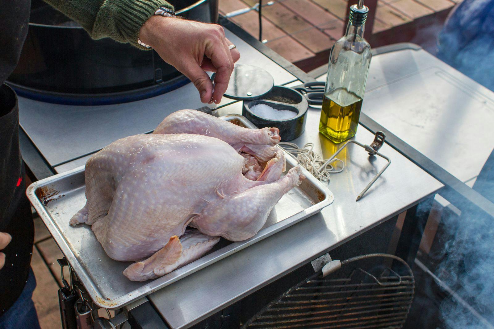 truss your turkey before grilling